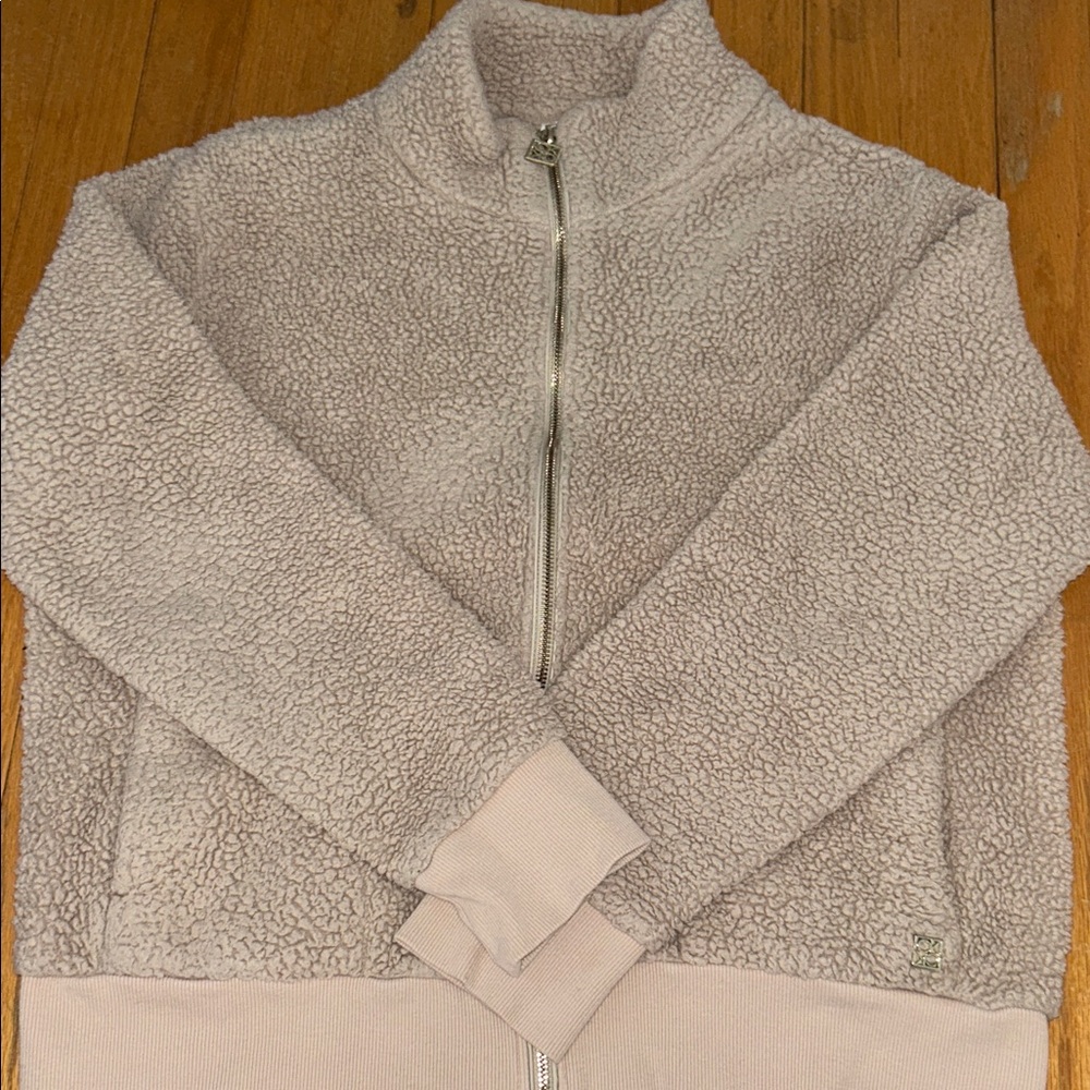 Calvin Klein Cozy Sherpa Zip-Up Sweater